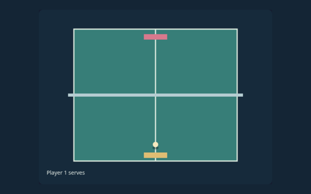 Table Tennis game board